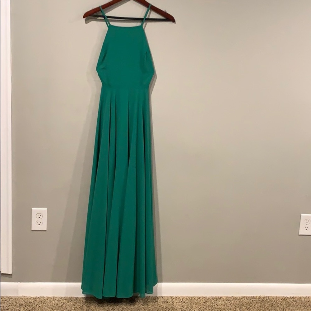 Long black Lulus dress Green